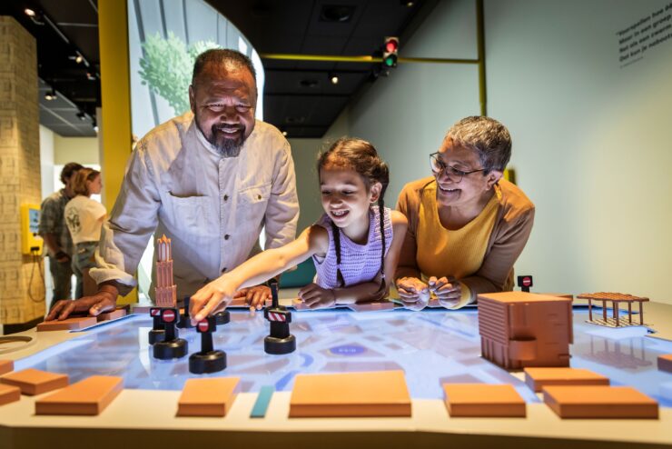 Familie in het Universiteitsmuseum Utrecht