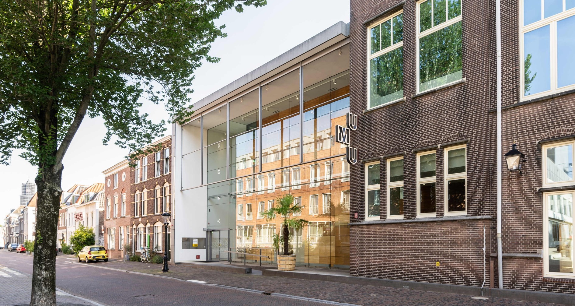 De gevel van het Universiteitsmuseum Utrecht